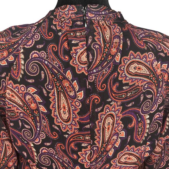 Tommy Hilfiger Paisley Midi Dress - Size 2 - Picture 7 of 12